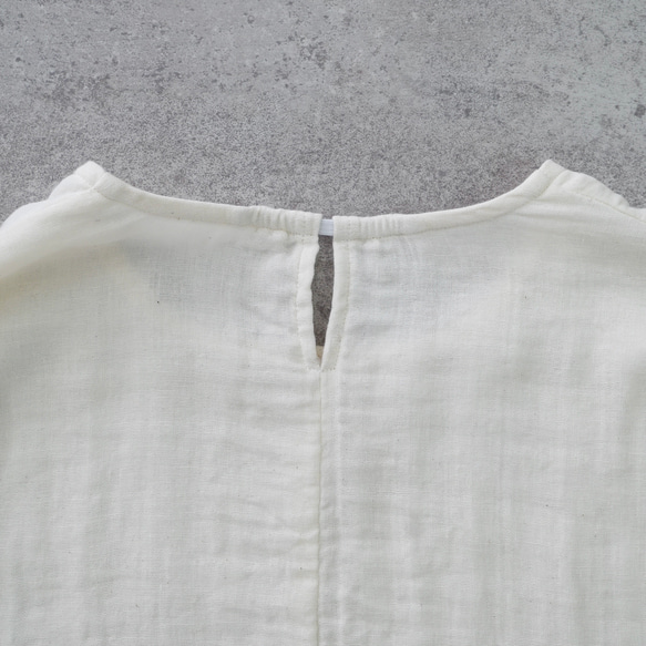 ショートガーゼロンT/生成り/知多木綿3重ガーゼ 13枚目の画像