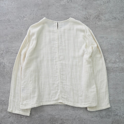 ショートガーゼロンT/生成り/知多木綿3重ガーゼ 11枚目の画像