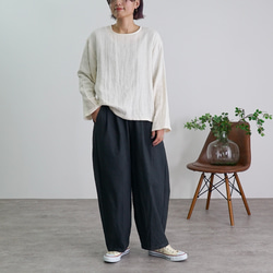 ショートガーゼロンT/生成り/知多木綿3重ガーゼ 7枚目の画像