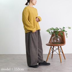 ショートガーゼロンT/イエロー/知多木綿3重ガーゼ 9枚目の画像