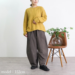 ショートガーゼロンT/イエロー/知多木綿3重ガーゼ 8枚目の画像
