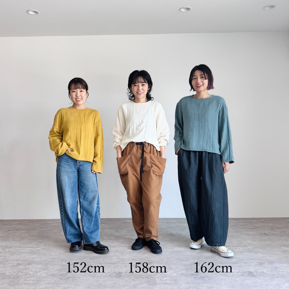 ショートガーゼロンT/イエロー/知多木綿3重ガーゼ 14枚目の画像