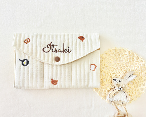 名入れ刺繍 母子手帳ケース｜おくすり手帳・診察券収納｜スタイとお