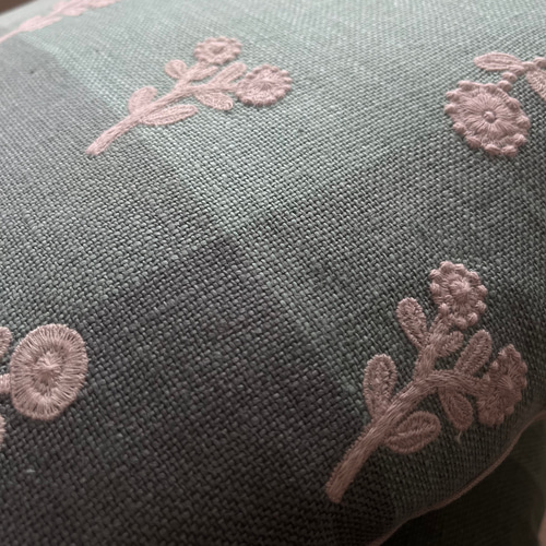 春 mina perhonen bonheur クッションカバー ミナペルホネン の刺繍