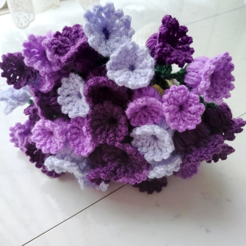 花束 ブーケ ブランケット 紫 パープル 母の日 贈り物 誕生日