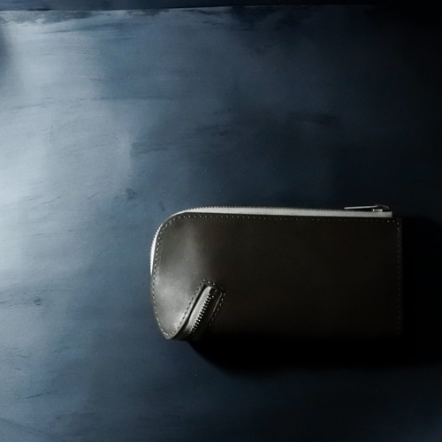 J1 Zip wallet グレー 本革長財布 L字ファスナー GUIDI 長財布 Nömadd