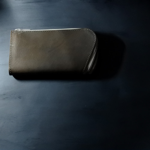 J1 Zip wallet グレー 本革長財布 L字ファスナー GUIDI 長財布 Nömadd