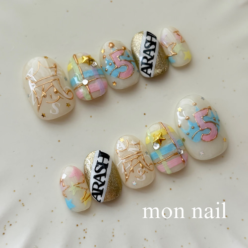 【専用】オーダーネイルチップ　4点 サイズオーダー) ネイルチップ（つけ爪） mon nail 通販 20638247