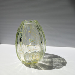 水のしずくの一輪挿し 瑠璃色 ガラス 長崎 瑠璃庵 一輪挿し・花瓶