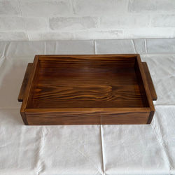 木製カフェトレー 古材風 ハンドメイド GR お盆・トレイ R.tak 通販