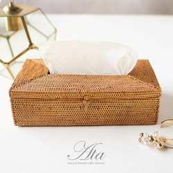 ◆翌日出荷◆ アタ製のシンプルなティッシュボックス ( ティッシュケース BOXティッシュケース ) Ａ０３ 3枚目の画像