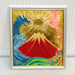 受注生産☆風水縁起物絵画＊白蛇舟七福神～波に乗って陸へ～福徳円満