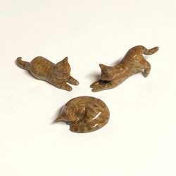 猫の箸置き三態（サビ猫）猫グッズ 猫雑貨 箸・箸置き gatti_zakka