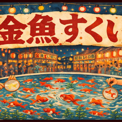 【オーダー無料】金魚すくい お祭り 昭和レトロ 看板 置物 雑貨 ライトBOX オーダー無料】金魚すくい お祭り 縁日 昭和レトロ 出目金 釣り ゲーム