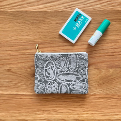 mina perhonen symphony フラットポーチ ミナペルホネン の刺繍生地
