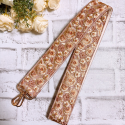 インド刺繍リボン キーホルダー チャーム ハンドメイド タッセル