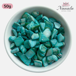 緑輝く癒しの石 グリーンストロベリークォーツ さざれ石50g 天然石