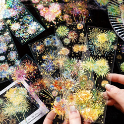 海外作家 五宝文創 樱花点点 マスキングテープ PET テープ 桜 花