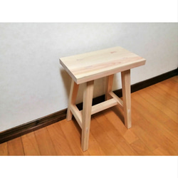 職人手作りほぞ組】木製スツール 高さ55cm 丸椅子 フラワースタンド