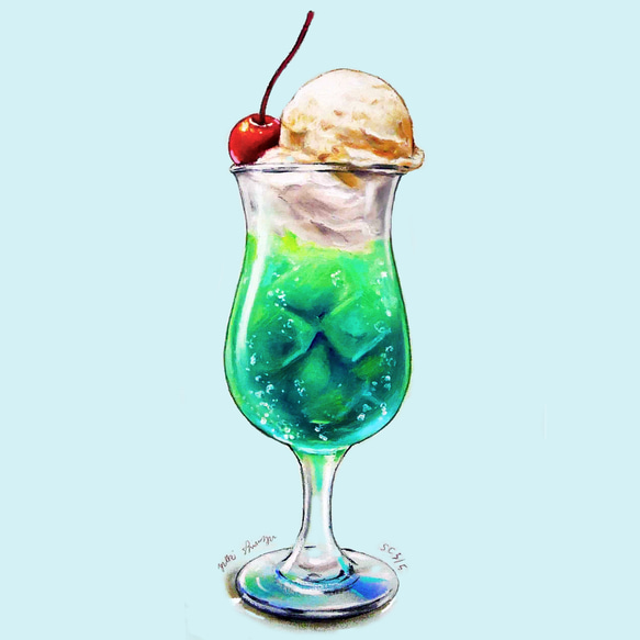 【夏限定】小さな夏カフェ5点セット｜ミニアート 12枚目の画像