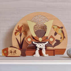 受注制作】 端午の節句 こどもの日 五月人形 兜飾り 木製 その他