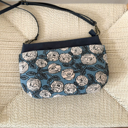 ⚮̈ミナペルホネン symphony navy コンパクトウォレットS ミニ財布