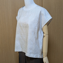 SOLD 着物リメイク チュニック 大島紬 FREE SIZE チュニック さらあお