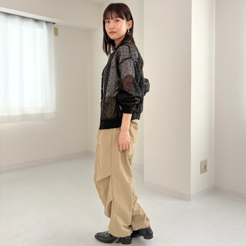 SS新作】迷わず羽織れる！大人のドットシアーカーディガン ドット柄