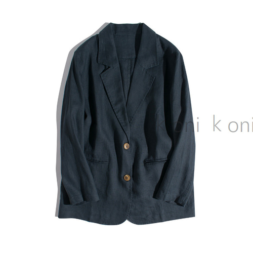 【美品】Lisette リネンジャケット 麻100% 黒ジャケット リネンコート 美品】Lisette リネンジャケット 麻100% 黒ジャケット リネンコート