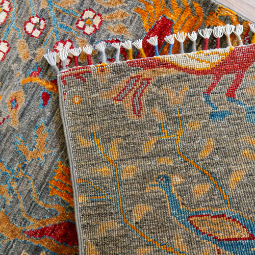 アフガニスタン手織り絨毯 ガズニ ギャッベ 95×62cm カーペット・絨毯