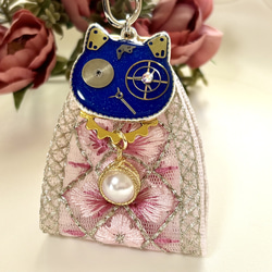 再販 レジン 螺鈿細工風の猫ちゃん アンブレラマーカー 傘・日傘 Angel