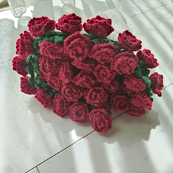 花束 ブーケ ブランケット バラ 薔薇 赤 レッド ボルドー 母の日