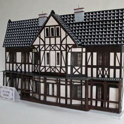 昭和レトロ洋館「旧前田家本邸」 白色模型 立体・オブジェ ジオラマ
