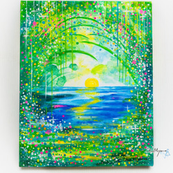 油絵 油彩 油彩画 絵 絵画【富士芝桜まつり】 絵画 HR 通販 17630990