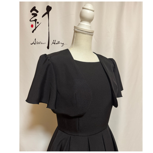 黒留袖リメイク Vバックドレス <ボレロ付き> ワンピース 工房 針