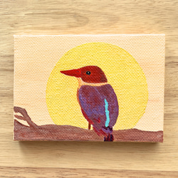 夕日 油彩画 木製フレーム付き 小型 夕日 絵画 のおすすめ人気通販｜Creema(クリーマ) ハンドメイド