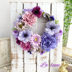 summer wreathe 〜プルメリアとアザレアの南国風リース〜 ＊30cm