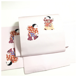 美品 正絹 作り帯 袋帯 二部式 格式の纏い 本場筑前博多織 佐賀錦 二重