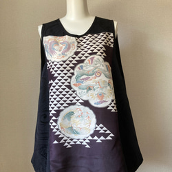 手編み リーフ模様が素敵なチュニックベスト ハンドメイド M~XL レシピ〉リーフ模様のまっすぐベスト: レシピ｜手づくりタウン by 日本