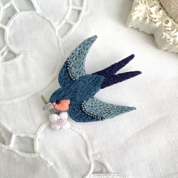 ぶどうの刺繍ヘアゴム＊うす紫＊くるみボタン ヘアゴム capriccio 通販