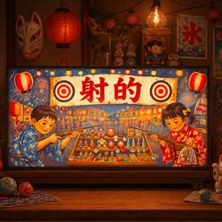 Mサイズ】ネオン系 ハワイ ビーチ アロハ ヤシの木 ハイビスカス