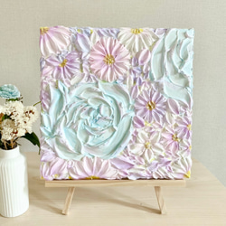 「花鏡の波紋」25㎝【初回限定価格】花のテクスチャーアート　玄関インテリア 花鏡の波紋」25㎝【初回限定価格】花のテクスチャーアート 玄関