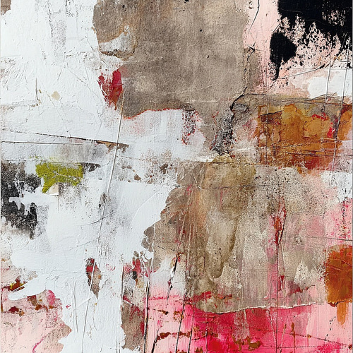 絵画 840 油絵/抽象画風/樹皮/パターン/P15号 10070 [額縁なし絵画] 抽象画 - 油絵 / 壁掛け / 店舗装飾
