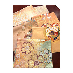 豪華刺繍 花嫁衣装の丸帯から作ったタッセル付き正絹テーブルランナー
