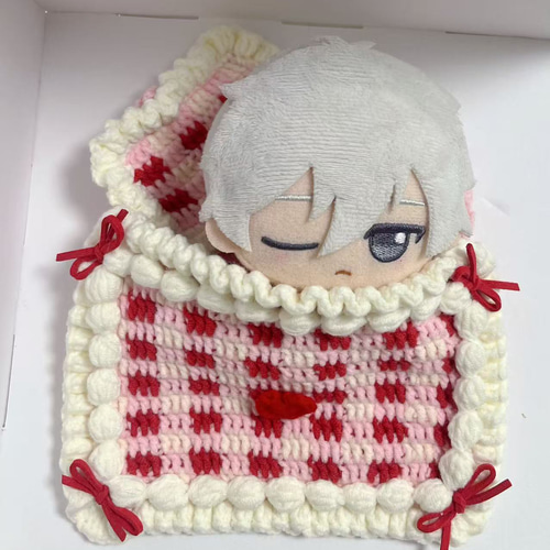 ハンドメイド ぬいぐるみベッド 編み物 ぬい活 その他雑貨 ヤヤ（無言