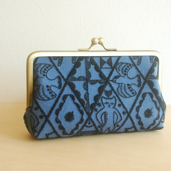 ミナペルホネン【タンバリン dop】グレー☆親子がま口 長財布 がま口
