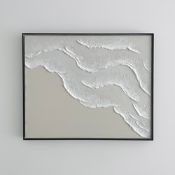 first day】F6サイズ 現代アート 白い絵 モダン 抽象画 テクスチャー