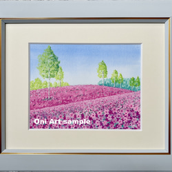 穏やかな冬の朝」アクリル画 原画 キャンバス SSMサイズ 風景画 絵画