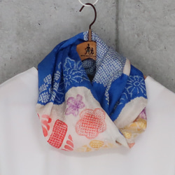 着物リメイク 辻が花のワンピース/フリーサイズ kimono ワンピース