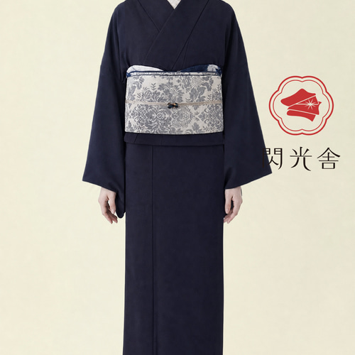 着物 単衣 【宵藍】夏 浴衣 無地 セオα(セオ・アルファ) 着物 閃光舎